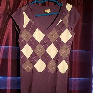 Dynamite Argyle Sweather